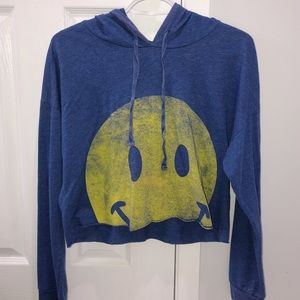 smiley face- frowny face sweatshirt